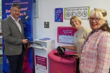 Small electrical recycling and technology donation point in Kingston