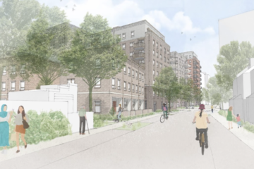 Architect’s impression of proposed new homes at Cambridge Road Estate